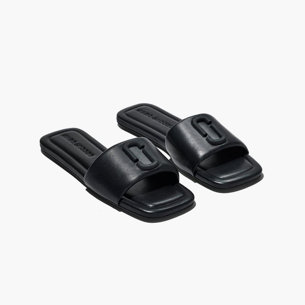 Marc Jacobs J Marc Leather Sandále Damske Čierne | JXBP-24159