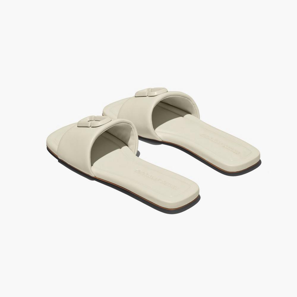 Marc Jacobs J Marc Leather Sandále Damske Biele | VHQE-85762
