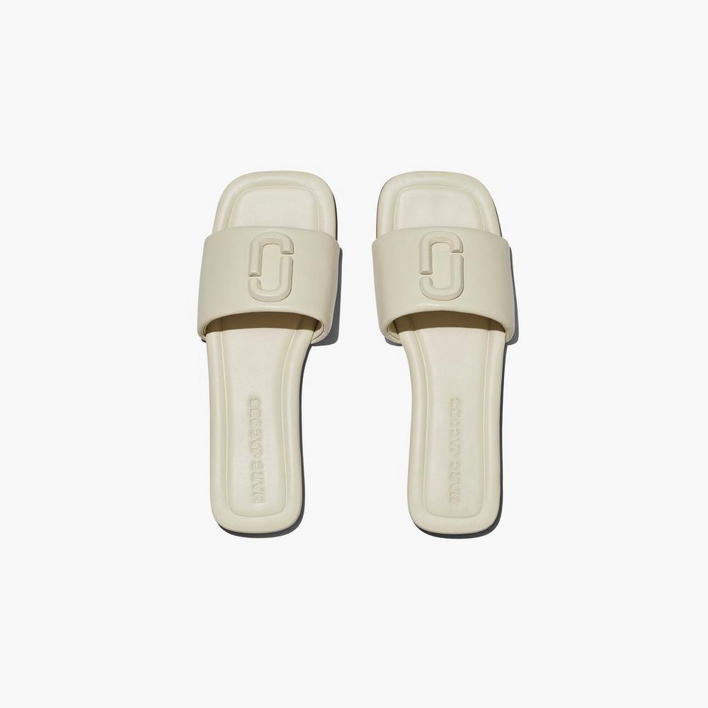 Marc Jacobs J Marc Leather Sandále Damske Biele | VHQE-85762