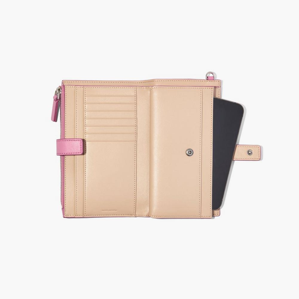 Marc Jacobs J Marc Phone Wristlet Velke Penazenky Damske Ruzove | VXDK-53486