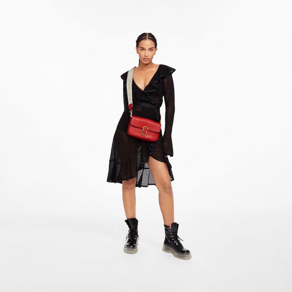 Marc Jacobs J Marc Soft Taška Cez Rameno Damske Červené | FNQE-01253