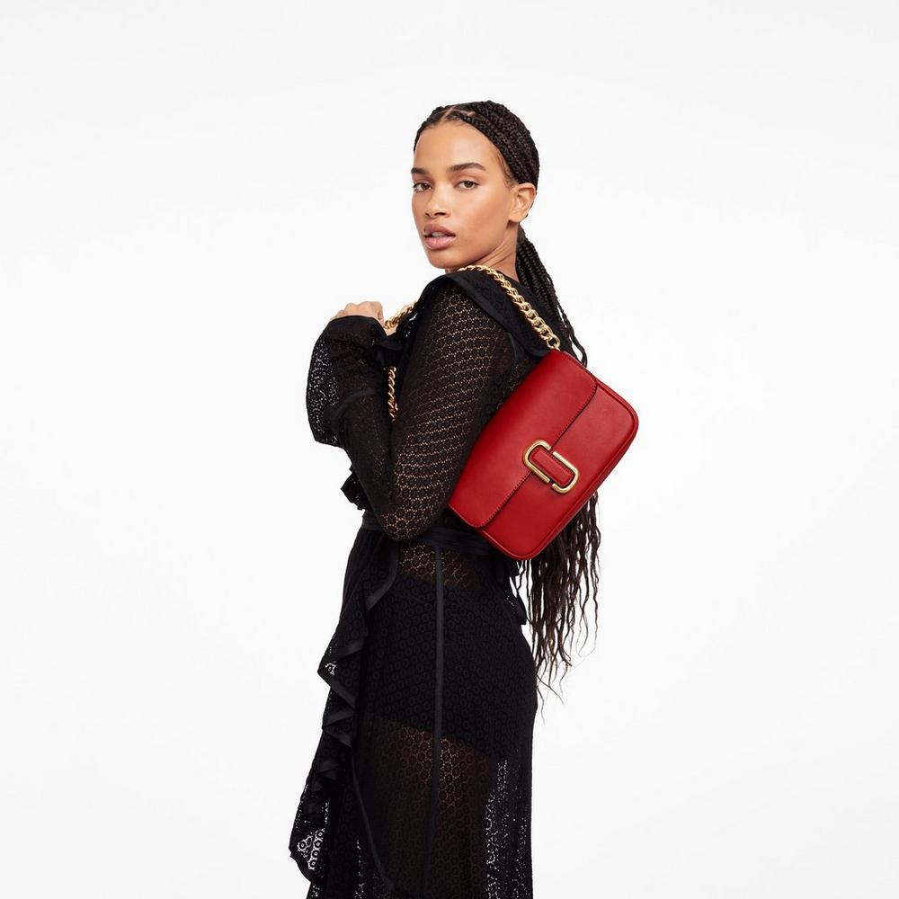 Marc Jacobs J Marc Soft Taška Cez Rameno Damske Červené | FNQE-01253