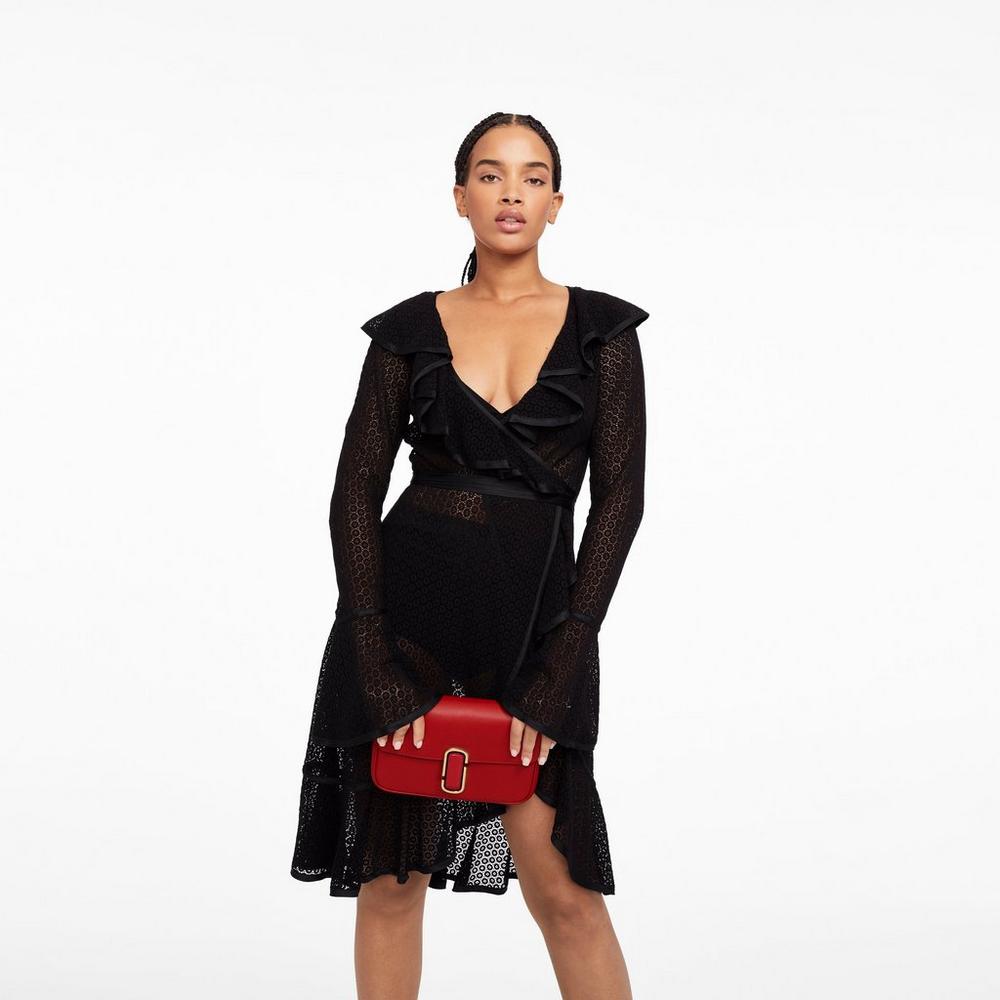 Marc Jacobs J Marc Soft Taška Cez Rameno Damske Červené | FNQE-01253