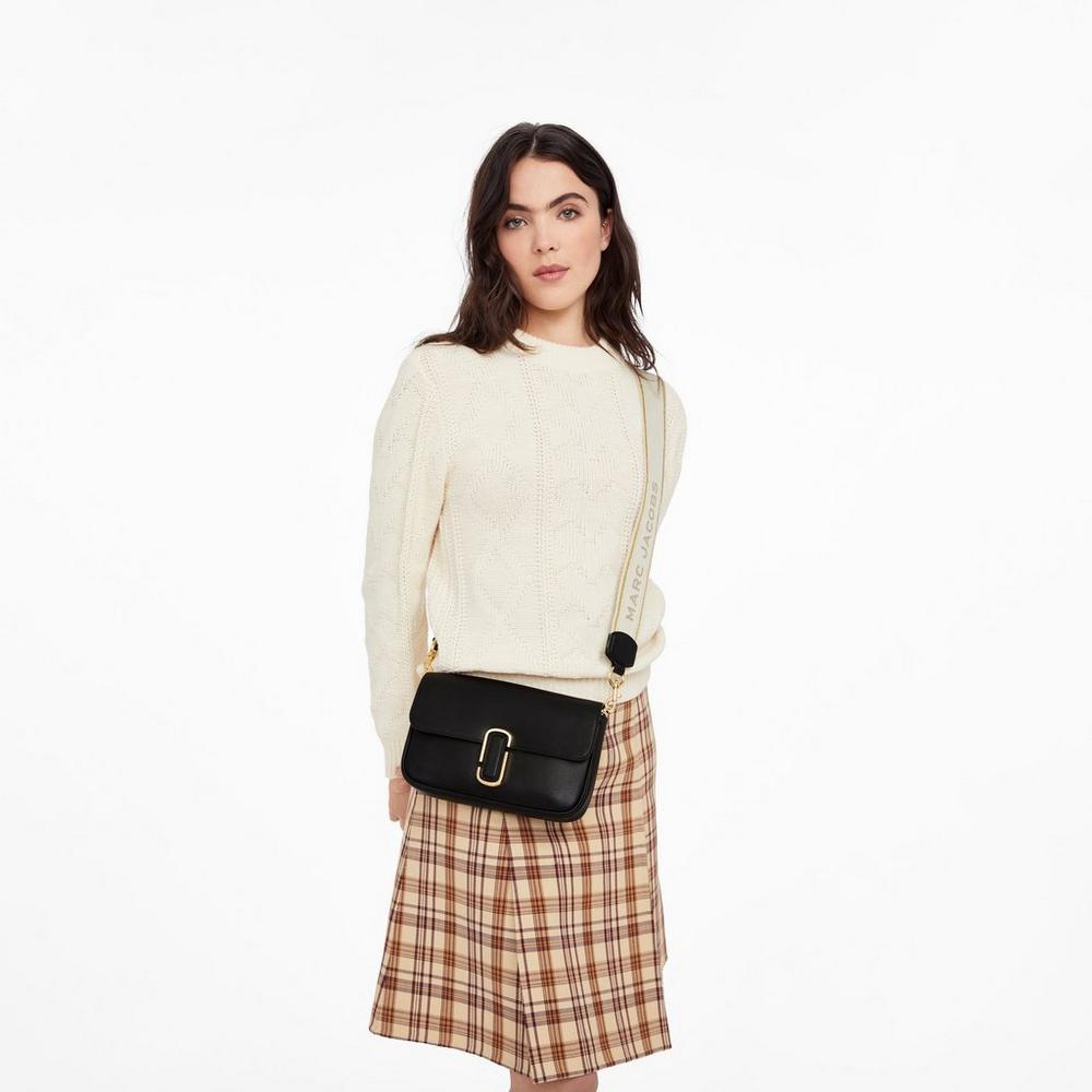 Marc Jacobs J Marc Soft Taška Cez Rameno Damske Čierne | LBFM-36952
