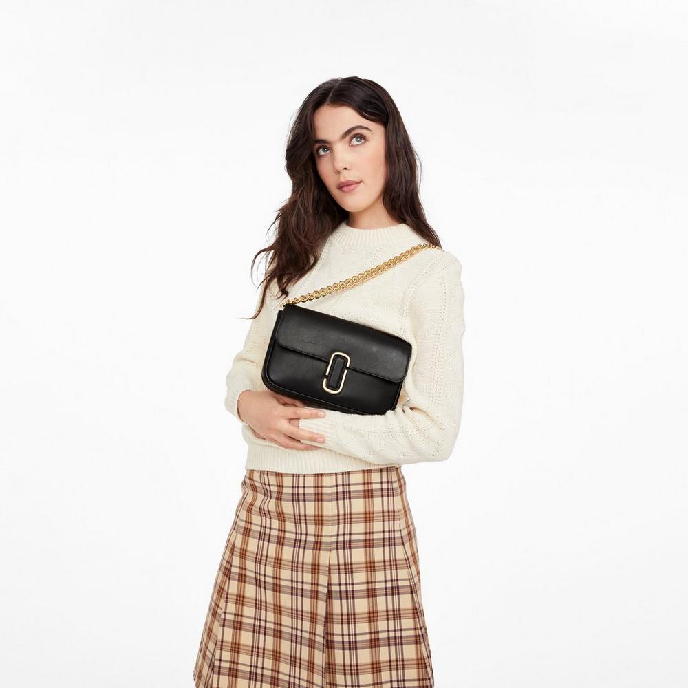 Marc Jacobs J Marc Soft Taška Cez Rameno Damske Čierne | LBFM-36952