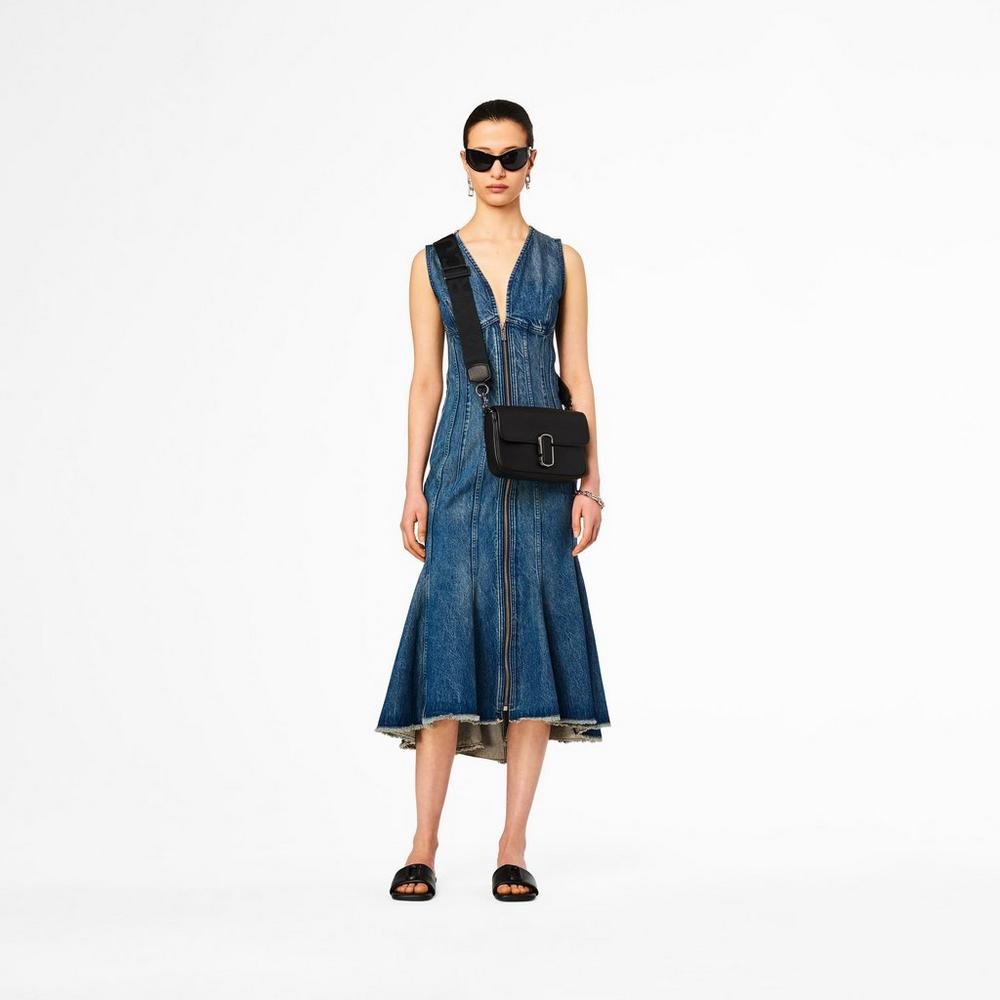 Marc Jacobs J Marc Soft Taška Cez Rameno Damske Čierne | PCDE-51876