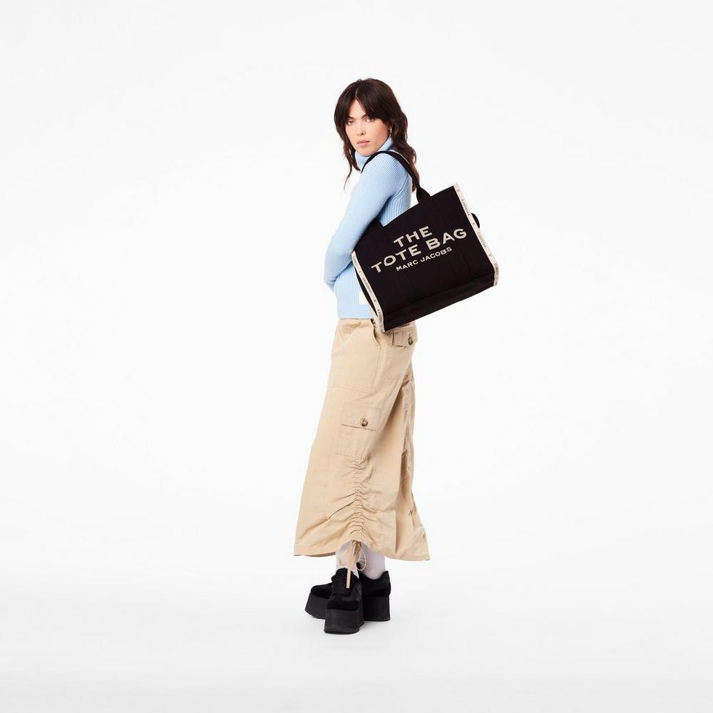 Marc Jacobs Jacquard Large Prenosná Taška Damske Čierne | HRBY-76382