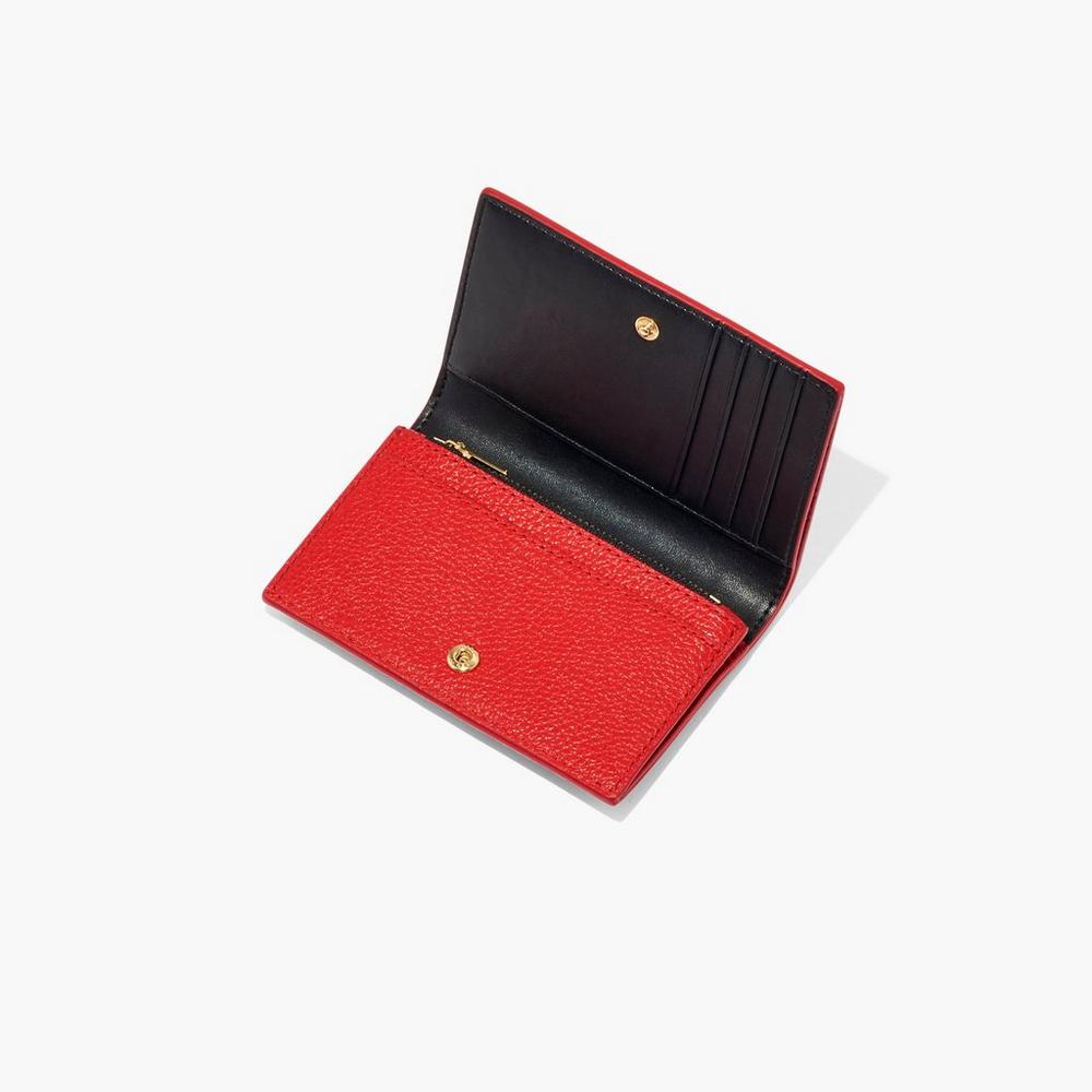 Marc Jacobs Leather Bifold Male Penazenky Damske Červené | LHNK-62471