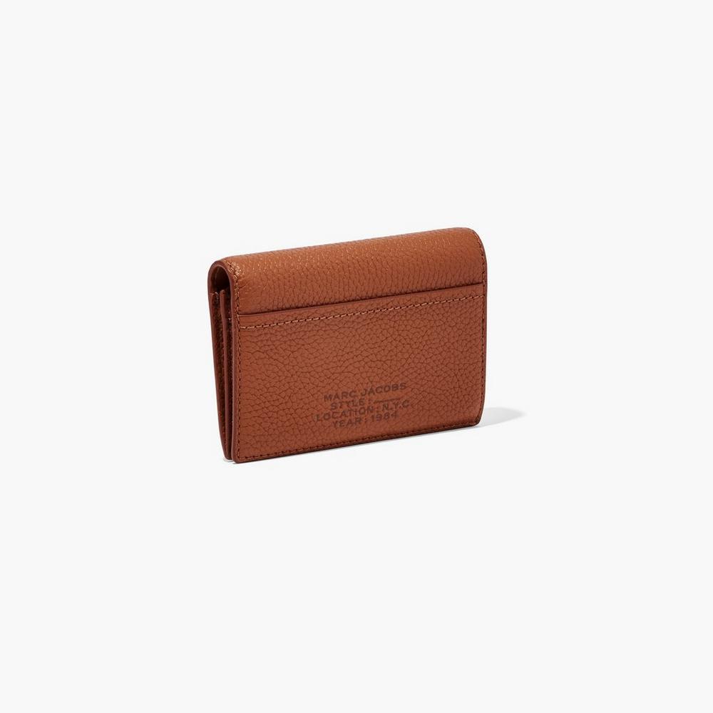 Marc Jacobs Leather Bifold Male Penazenky Damske Hnede | WXZE-38026