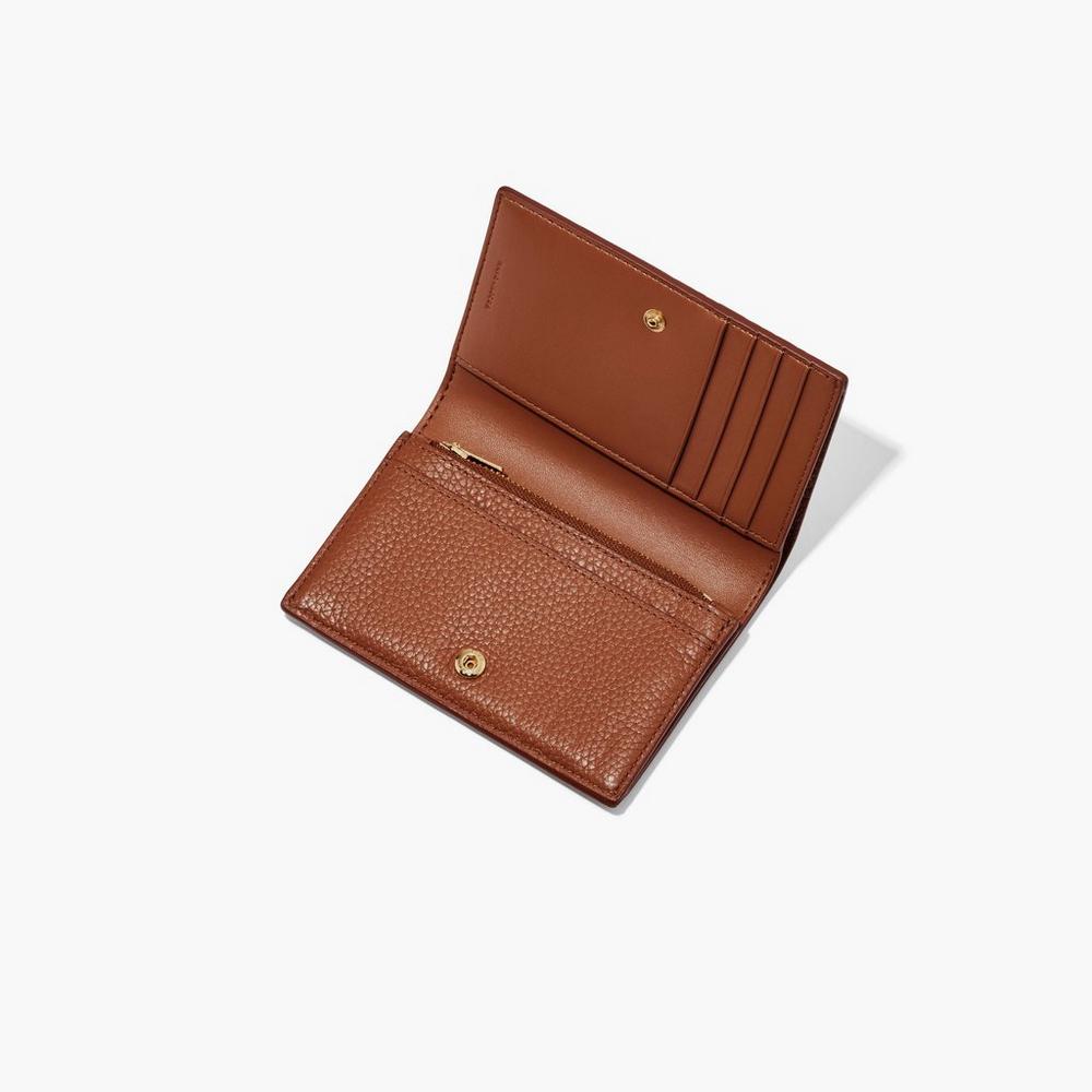 Marc Jacobs Leather Bifold Male Penazenky Damske Hnede | WXZE-38026