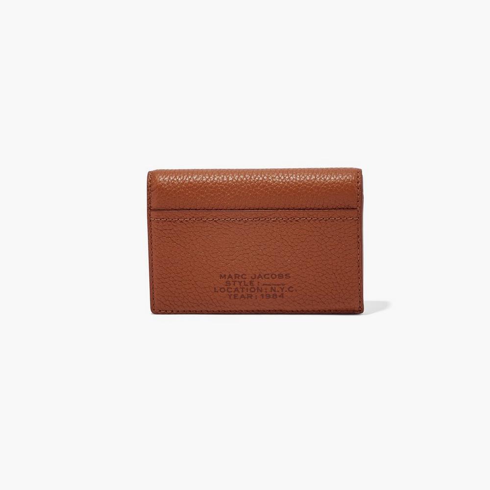 Marc Jacobs Leather Bifold Male Penazenky Damske Hnede | WXZE-38026