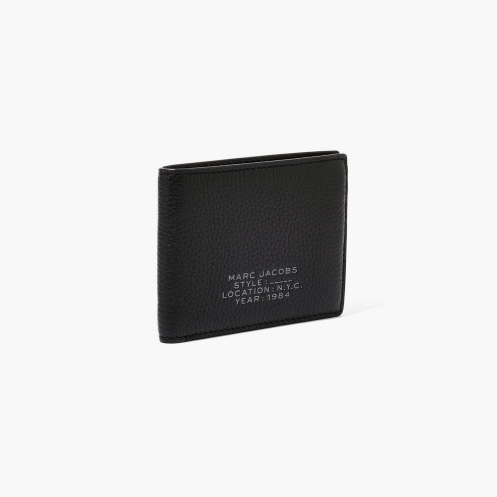 Marc Jacobs Leather Billfold Velke Penazenky Damske Čierne | KXBT-42901