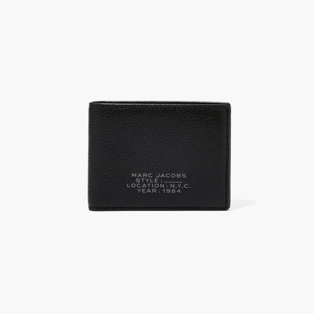 Marc Jacobs Leather Billfold Velke Penazenky Damske Čierne | KXBT-42901