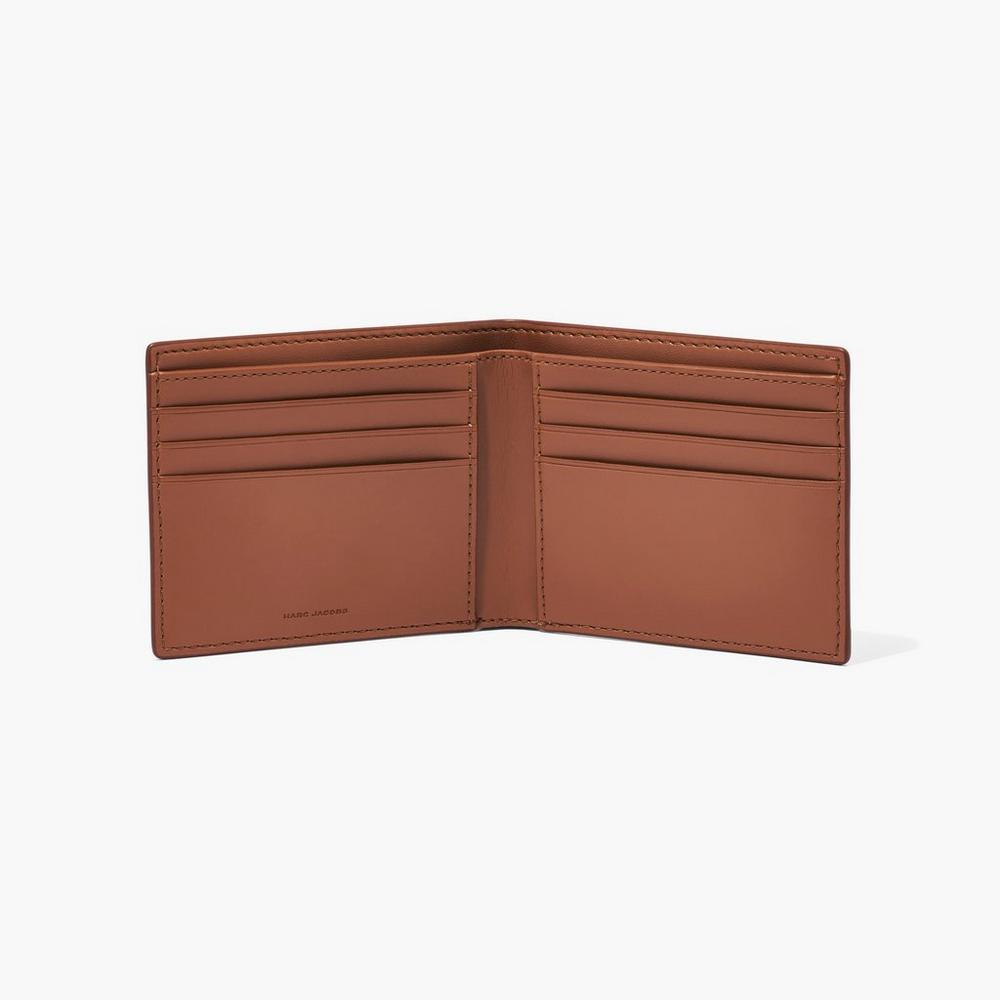 Marc Jacobs Leather Billfold Velke Penazenky Damske Hnede | WRSL-56810
