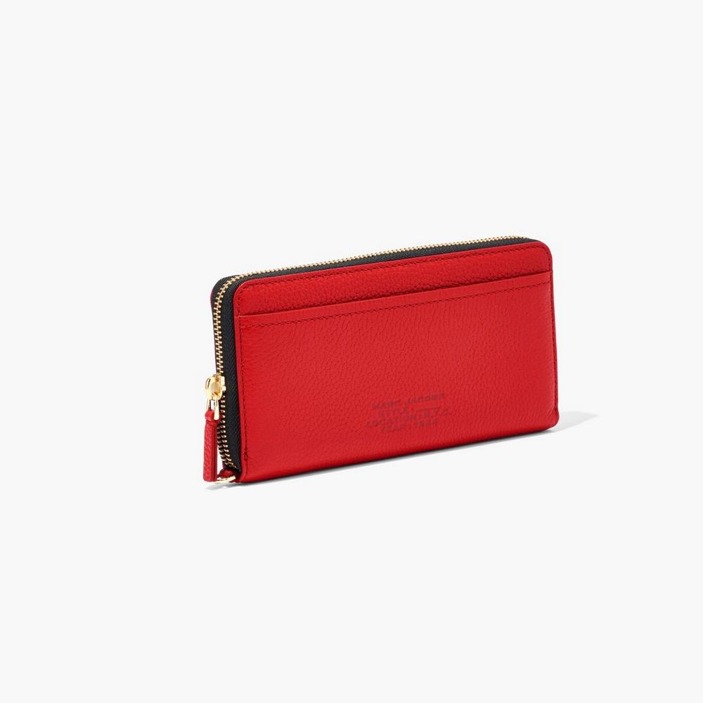 Marc Jacobs Leather Continental Velke Penazenky Damske Červené | EMFQ-51728