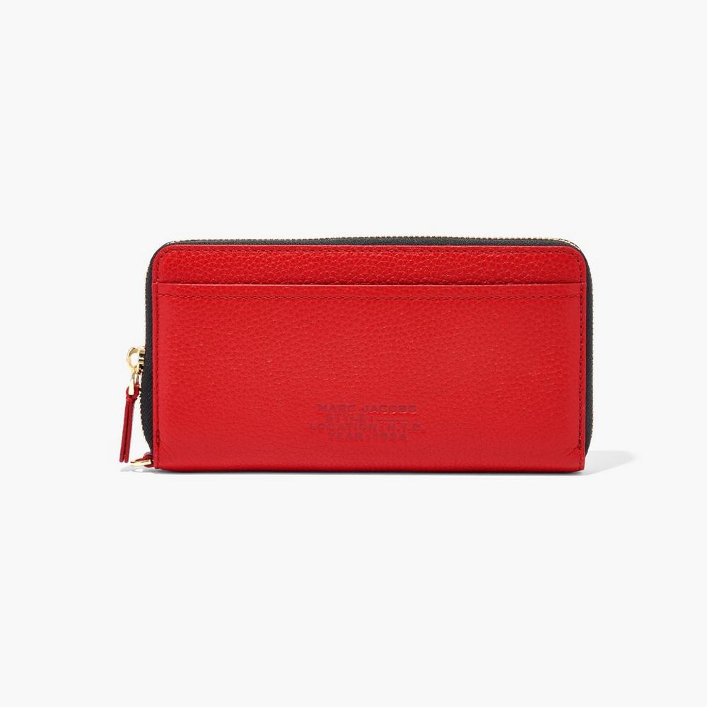 Marc Jacobs Leather Continental Velke Penazenky Damske Červené | EMFQ-51728