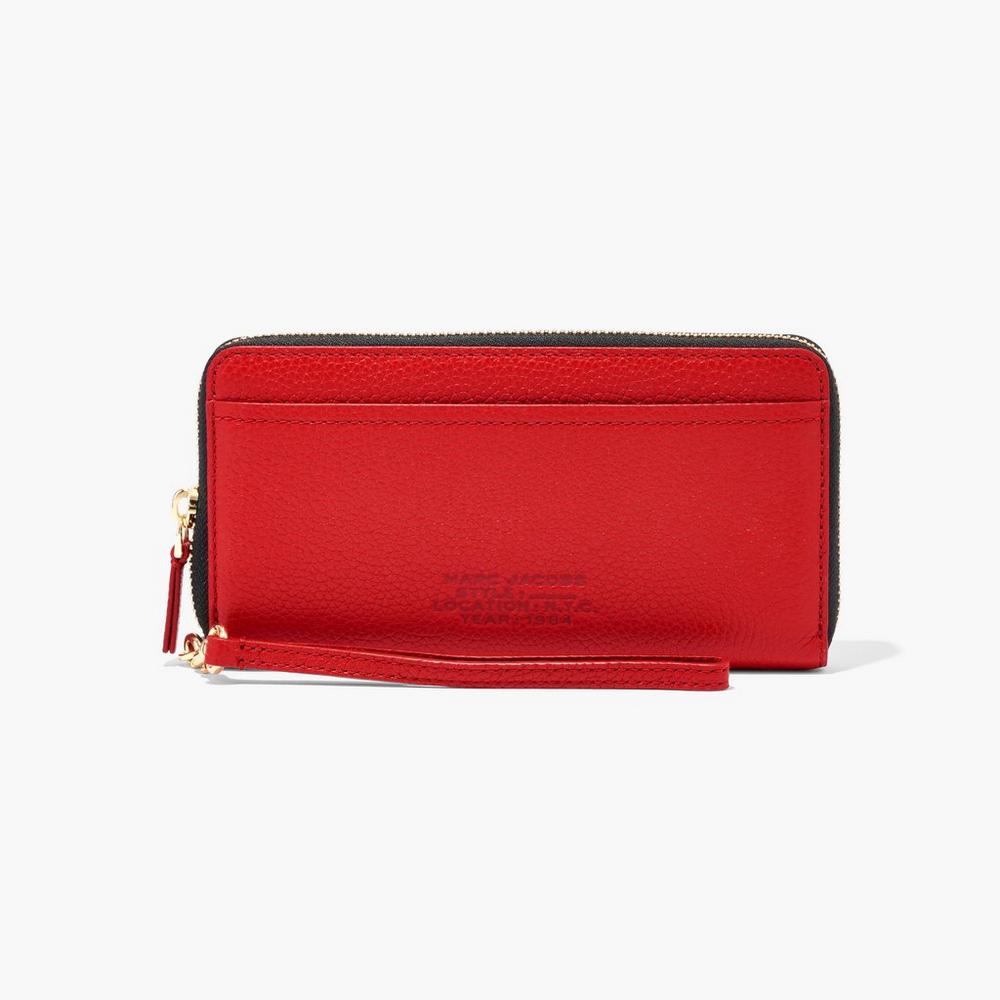 Marc Jacobs Leather Continental Velke Penazenky Damske Červené | EMFQ-51728