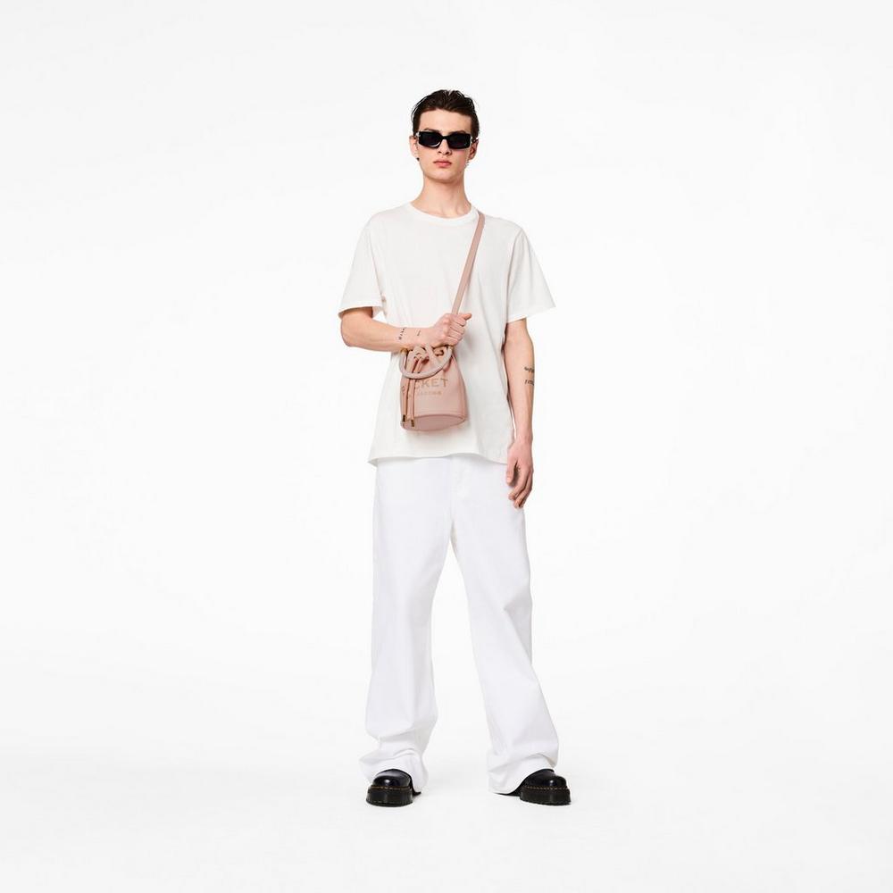 Marc Jacobs Leather Crossbody Kabelka Damske Ruzove | NUYE-76483