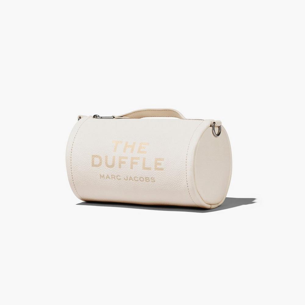 Marc Jacobs Leather Duffle Táska Damske Strieborne | KHNE-40851