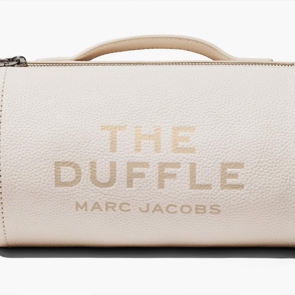Marc Jacobs Leather Duffle Táska Damske Strieborne | KHNE-40851