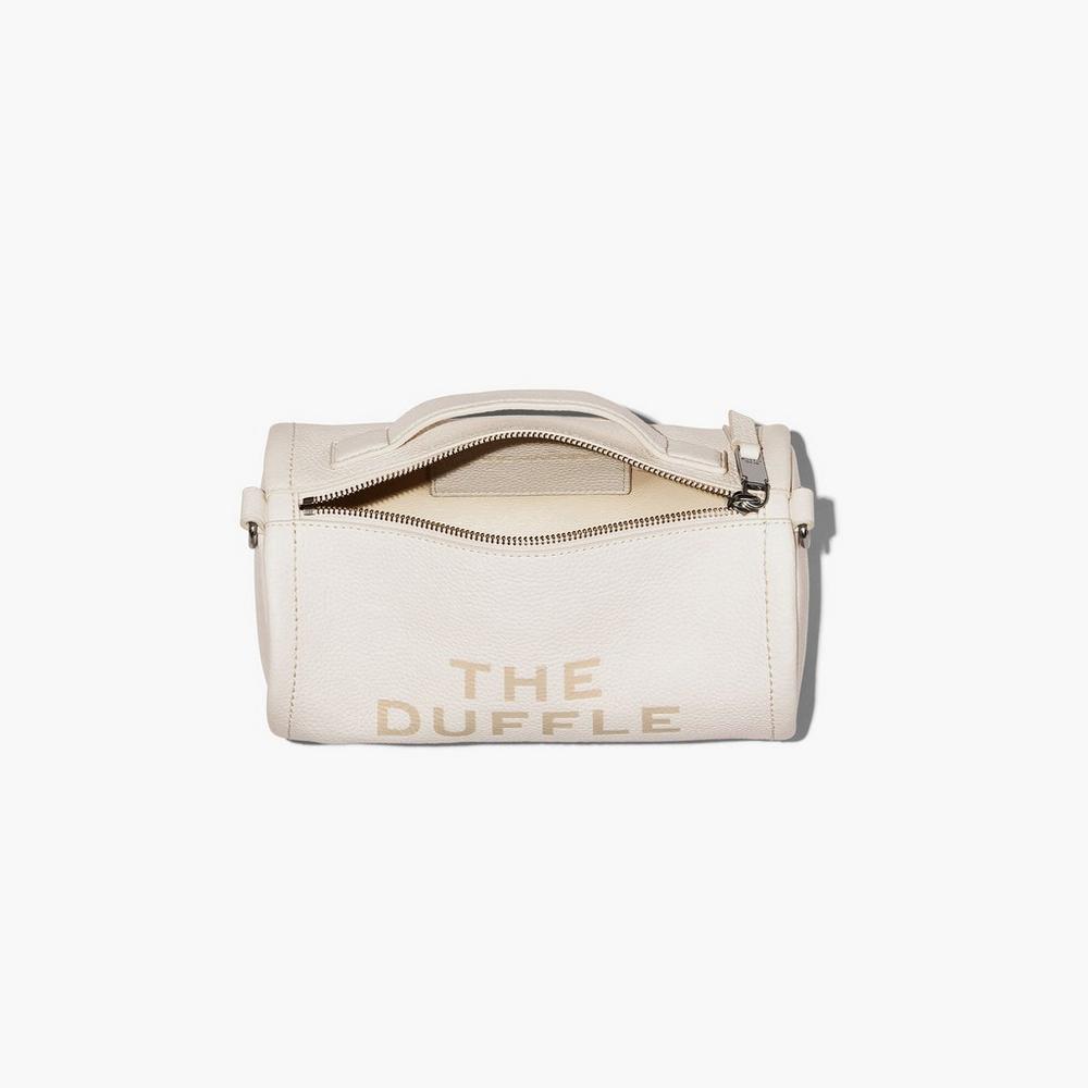 Marc Jacobs Leather Duffle Táska Damske Strieborne | KHNE-40851
