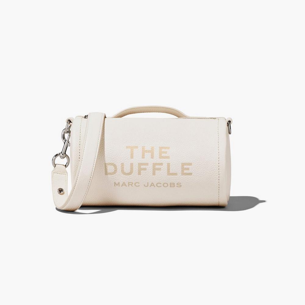 Marc Jacobs Leather Duffle Táska Damske Strieborne | KHNE-40851