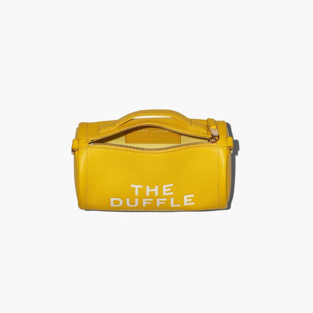 Marc Jacobs Leather Duffle Táska Damske Žlté | WTNK-69517