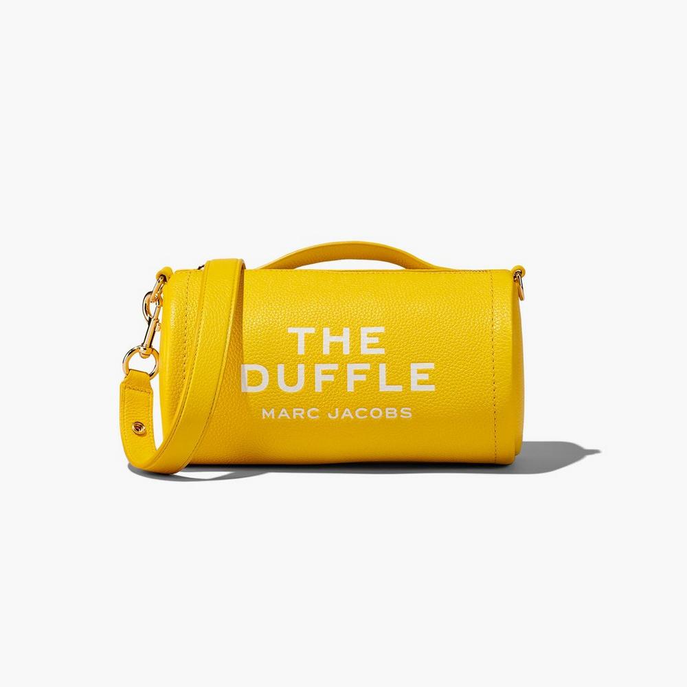 Marc Jacobs Leather Duffle Táska Damske Žlté | WTNK-69517
