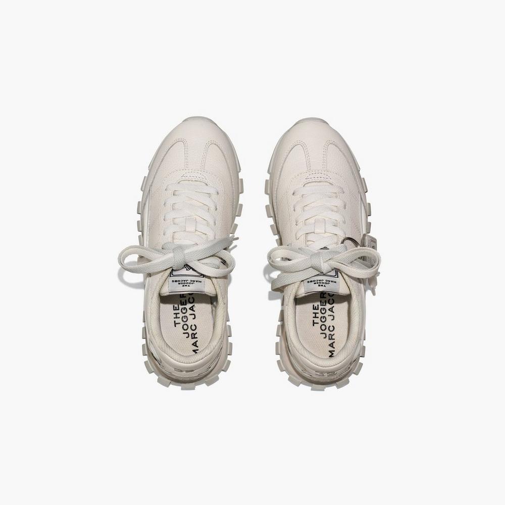Marc Jacobs Leather Jogger Tenisky Damske Biele | VHZY-70963