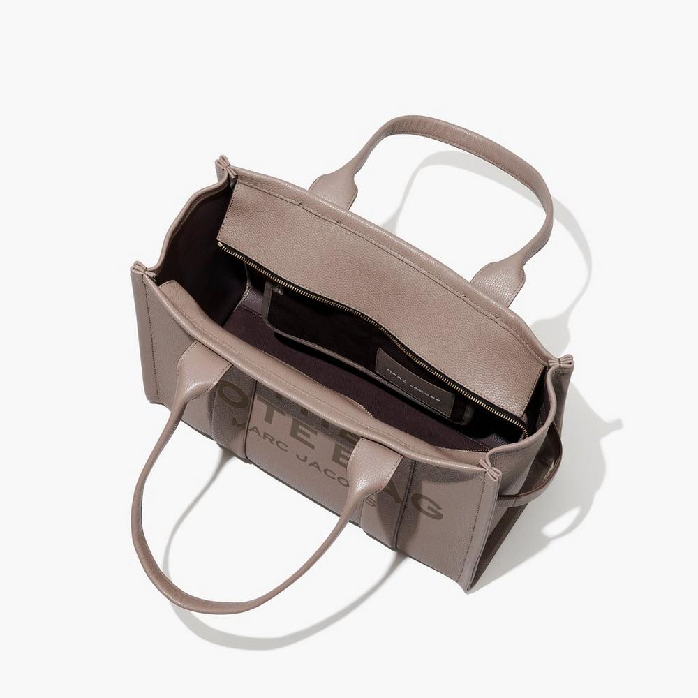 Marc Jacobs Leather Large Prenosná Taška Damske Hnede | AFSL-01392