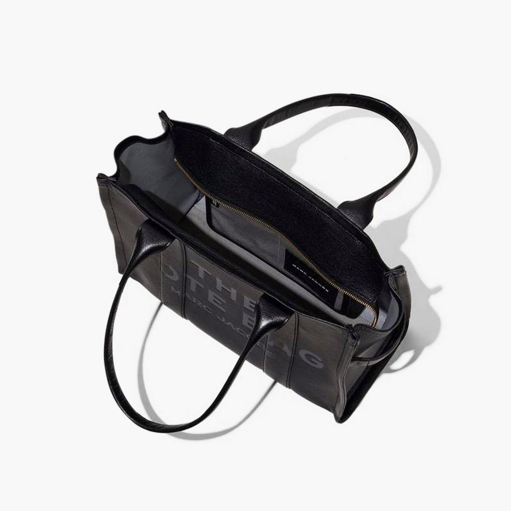 Marc Jacobs Leather Large Prenosná Taška Damske Čierne | ONMA-34089