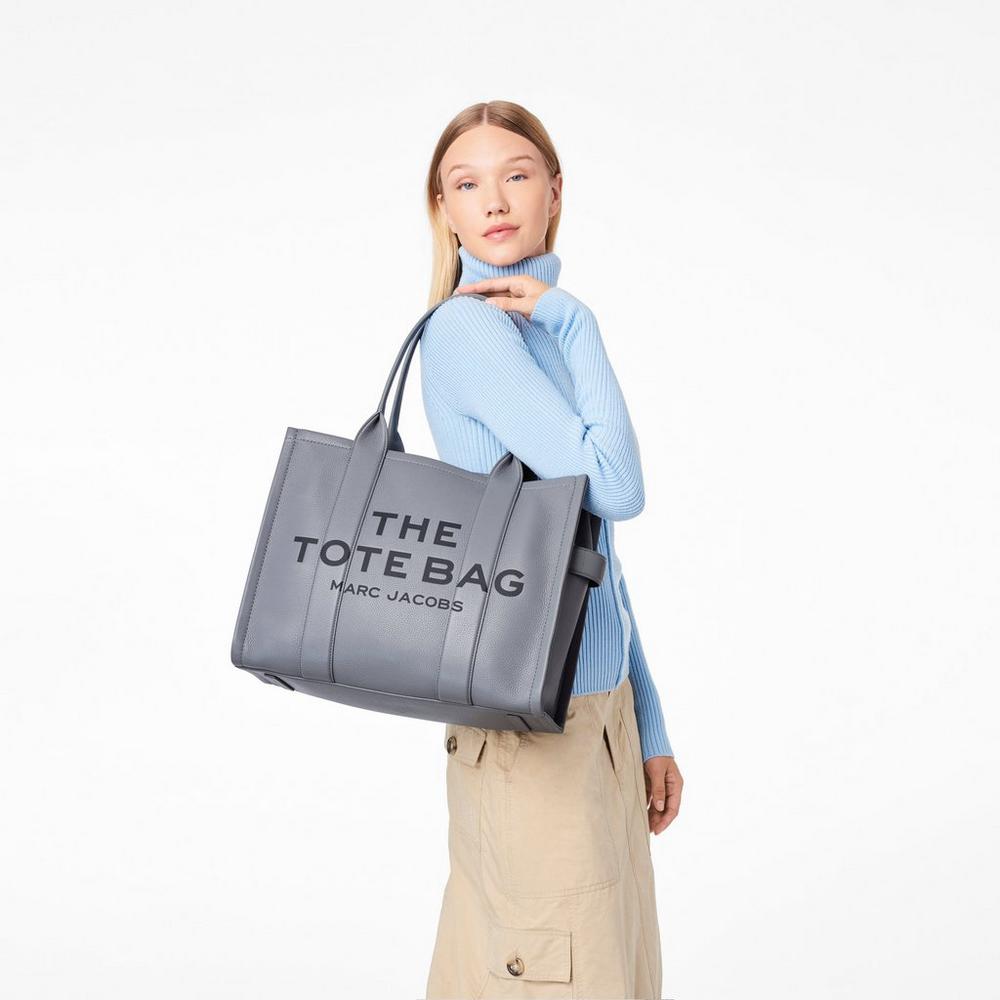 Marc Jacobs Leather Large Prenosná Taška Damske Siva | PCDB-24368