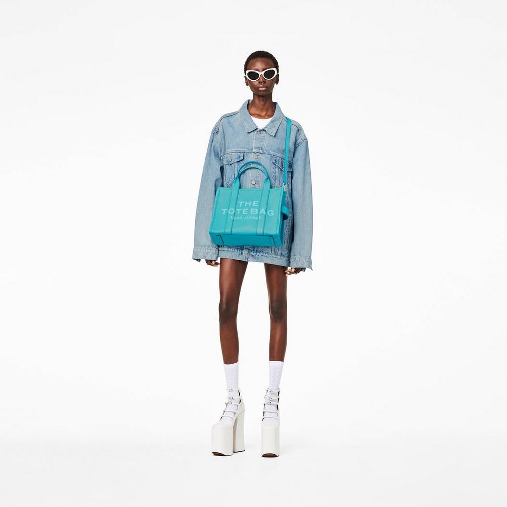 Marc Jacobs Leather Medium Prenosná Taška Damske Darkturquoise | DAMR-53861