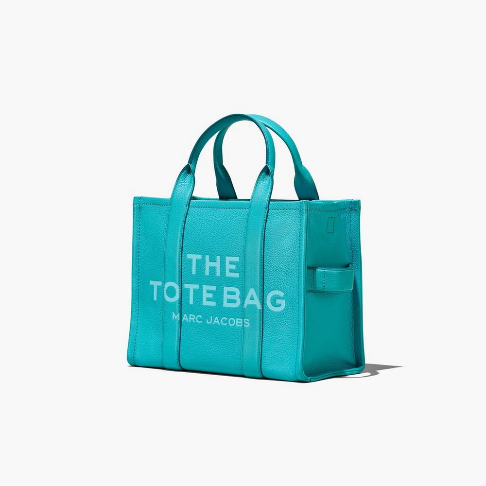 Marc Jacobs Leather Medium Prenosná Taška Damske Darkturquoise | DAMR-53861