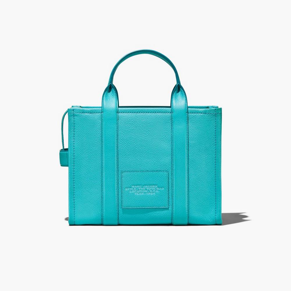 Marc Jacobs Leather Medium Prenosná Taška Damske Darkturquoise | DAMR-53861