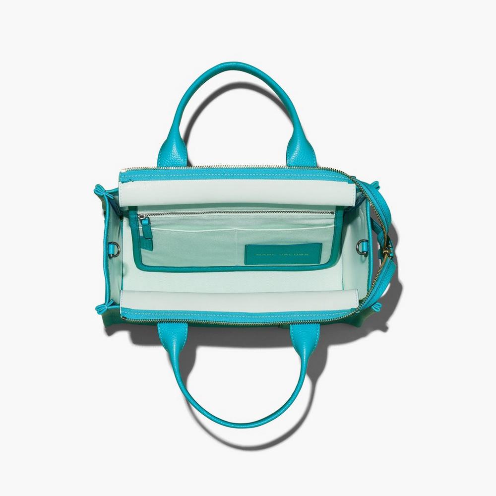Marc Jacobs Leather Medium Prenosná Taška Damske Darkturquoise | DAMR-53861