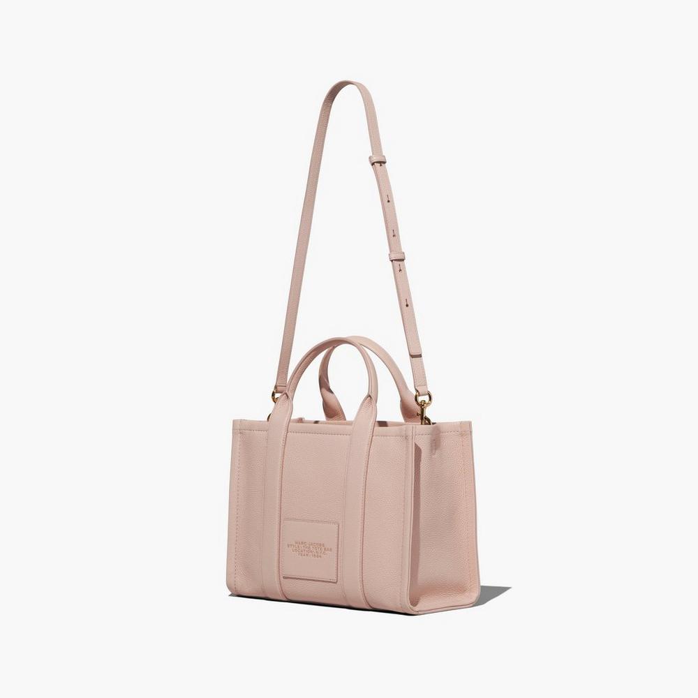 Marc Jacobs Leather Medium Prenosná Taška Damske Ruzove | DNVU-17369