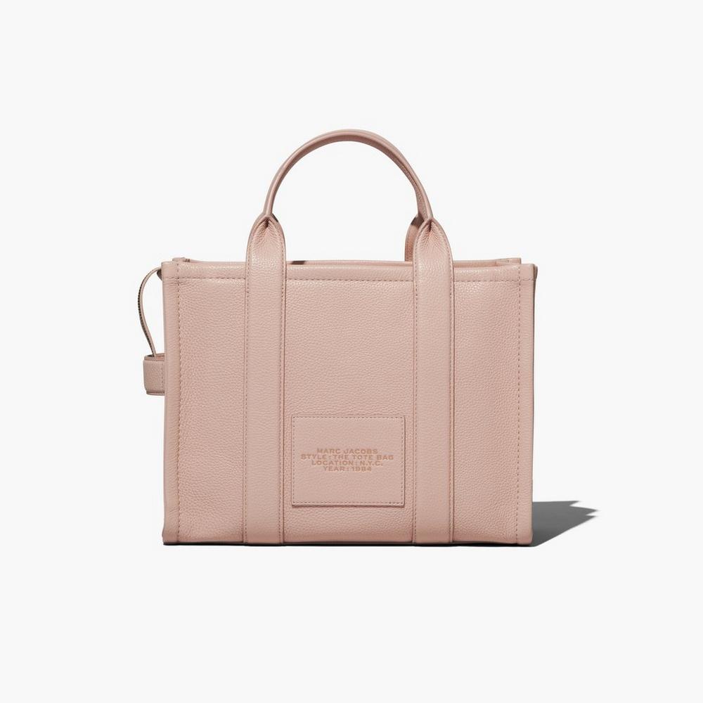 Marc Jacobs Leather Medium Prenosná Taška Damske Ruzove | DNVU-17369