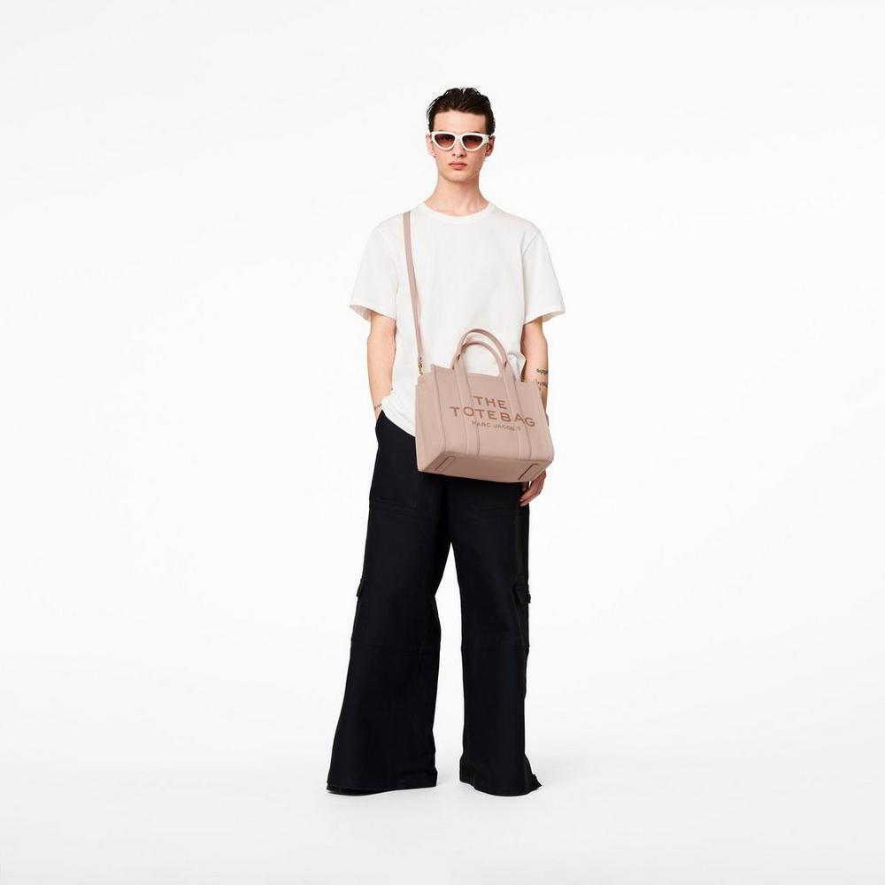 Marc Jacobs Leather Medium Prenosná Taška Damske Ruzove | DNVU-17369