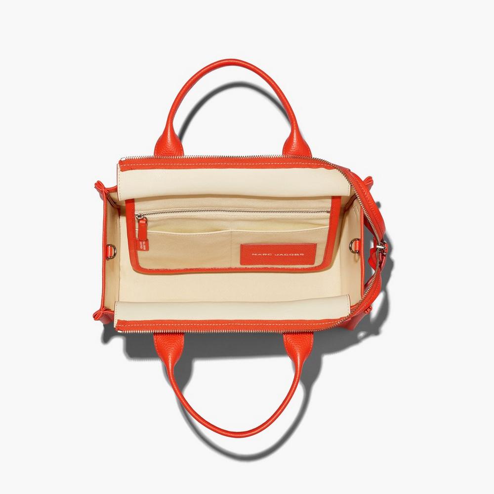 Marc Jacobs Leather Medium Prenosná Taška Damske Oranžové | MSKR-79620