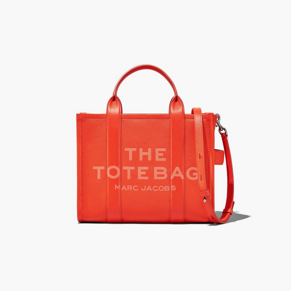 Marc Jacobs Leather Medium Prenosná Taška Damske Oranžové | MSKR-79620