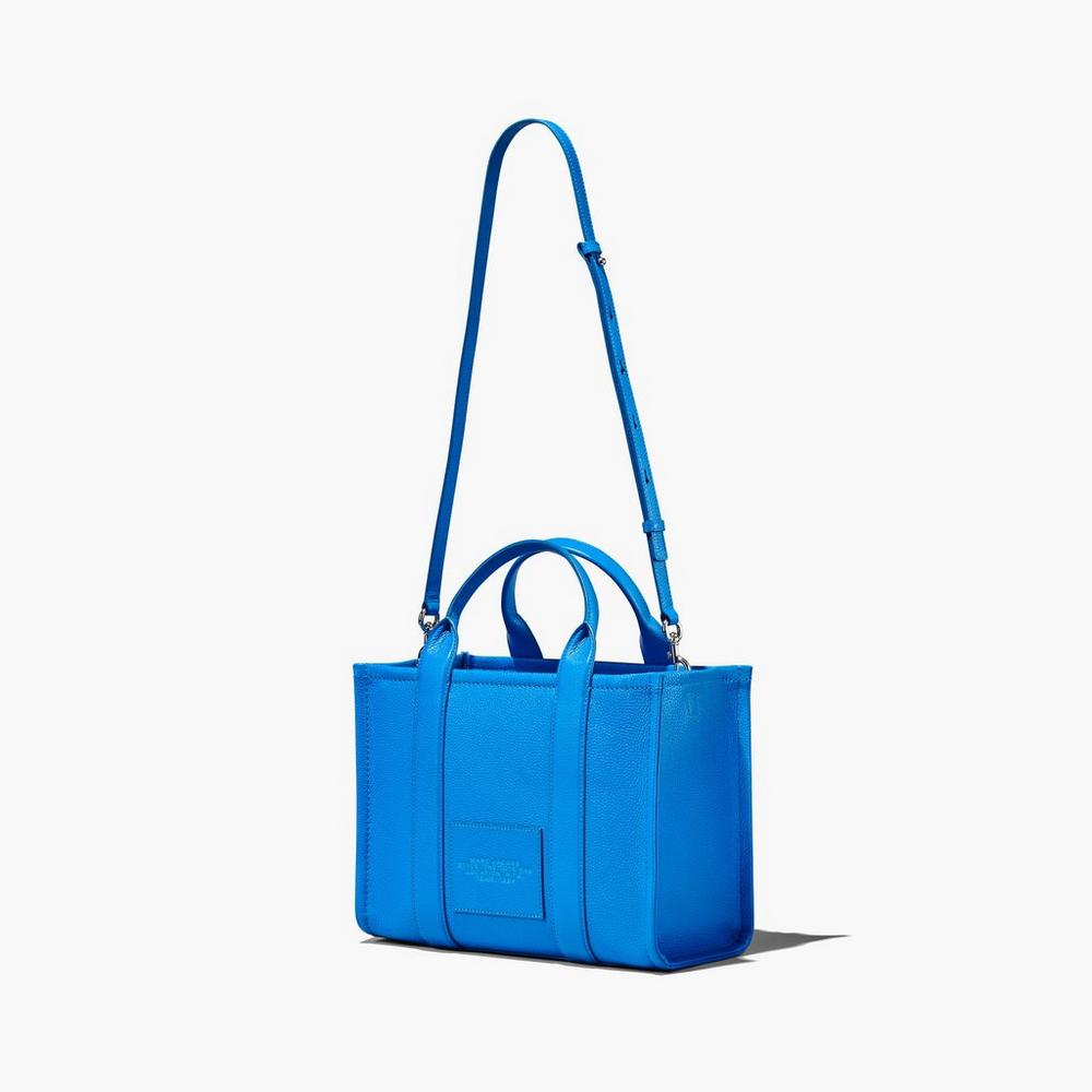 Marc Jacobs Leather Medium Prenosná Taška Damske Modre | MYFV-65973