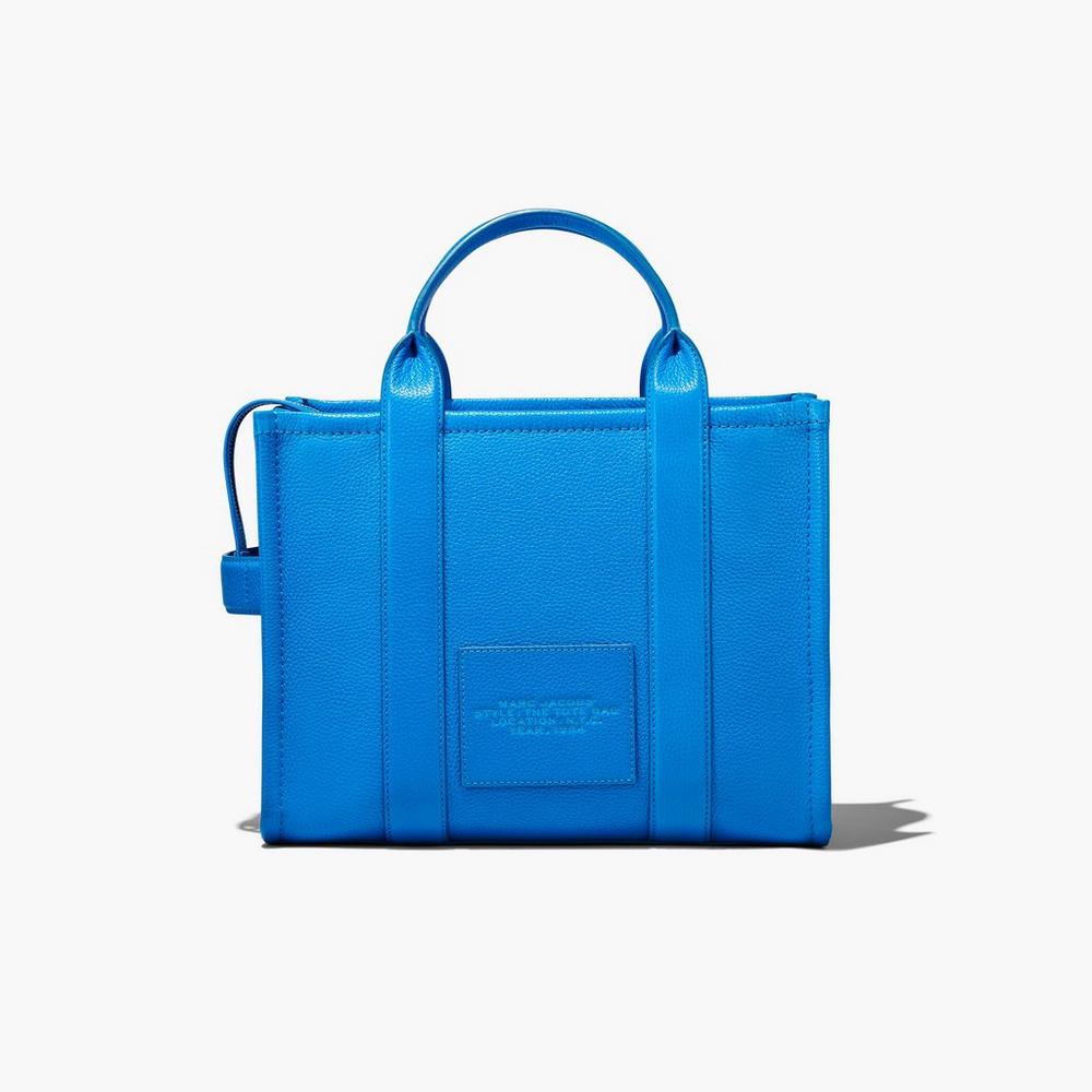 Marc Jacobs Leather Medium Prenosná Taška Damske Modre | MYFV-65973