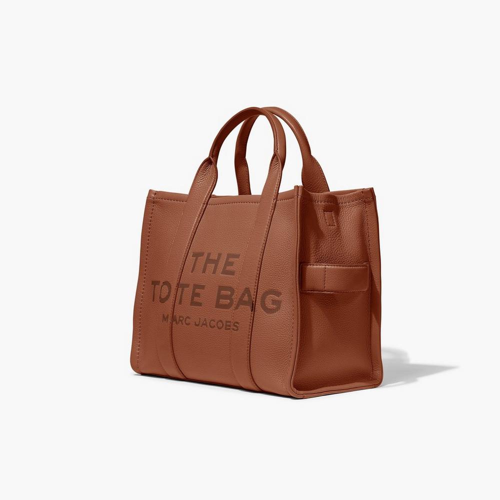 Marc Jacobs Leather Medium Prenosná Taška Damske Hnede | NCZW-73098