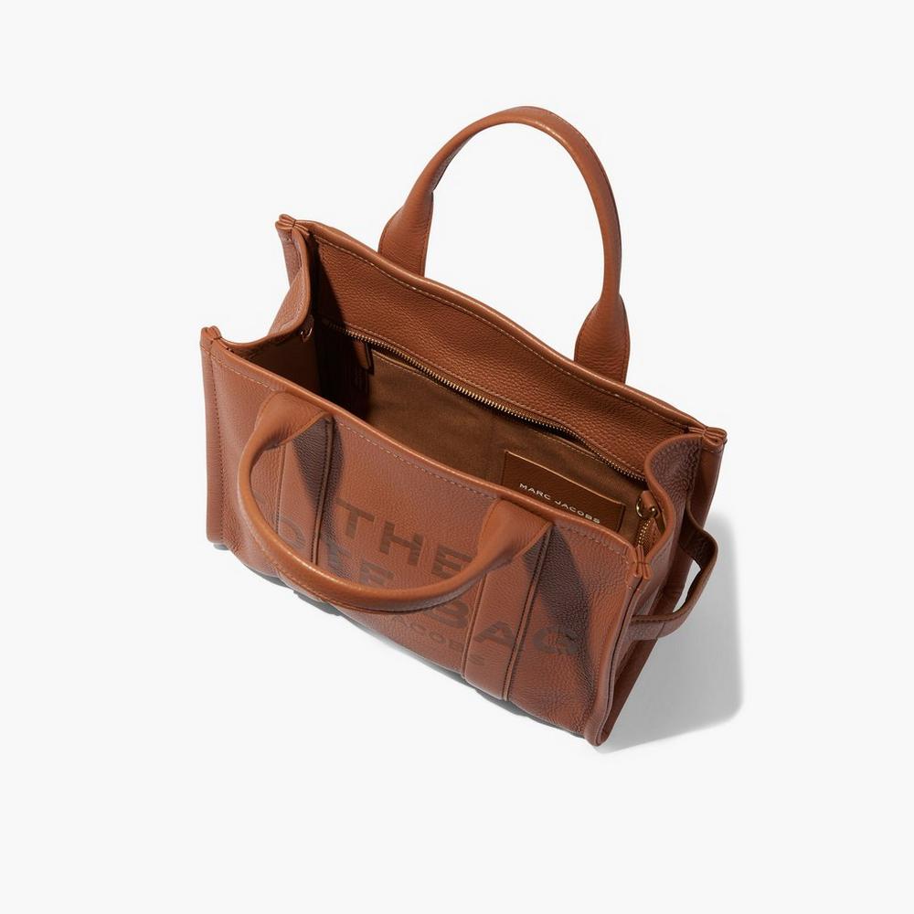 Marc Jacobs Leather Medium Prenosná Taška Damske Hnede | NCZW-73098