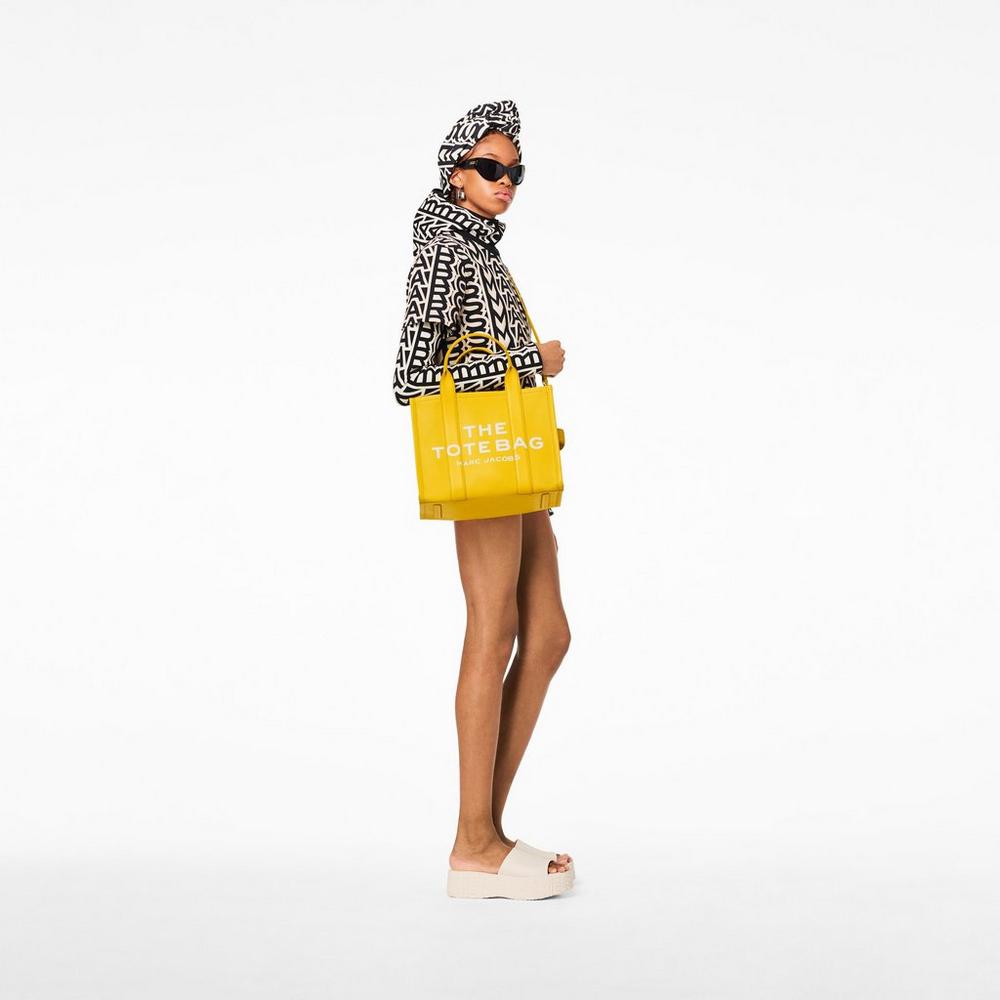 Marc Jacobs Leather Medium Prenosná Taška Damske Žlté | ODJY-58367