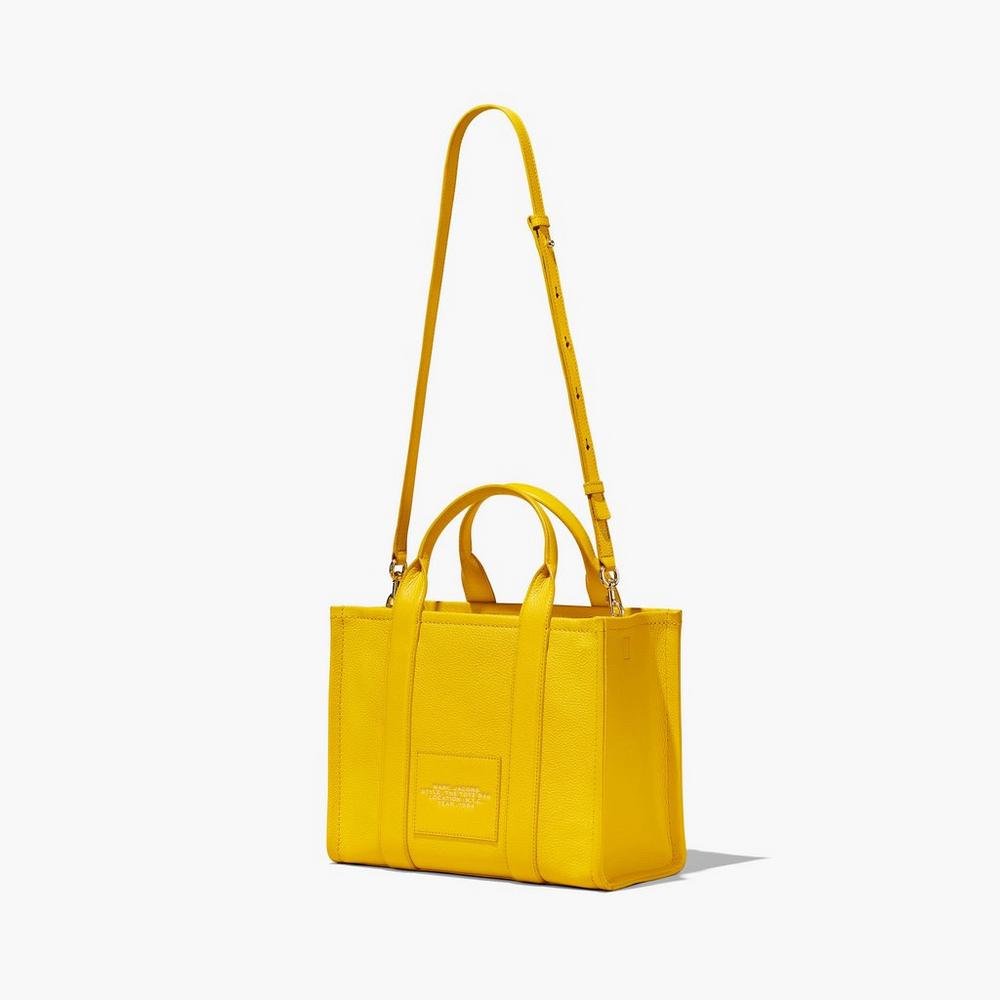 Marc Jacobs Leather Medium Prenosná Taška Damske Žlté | ODJY-58367