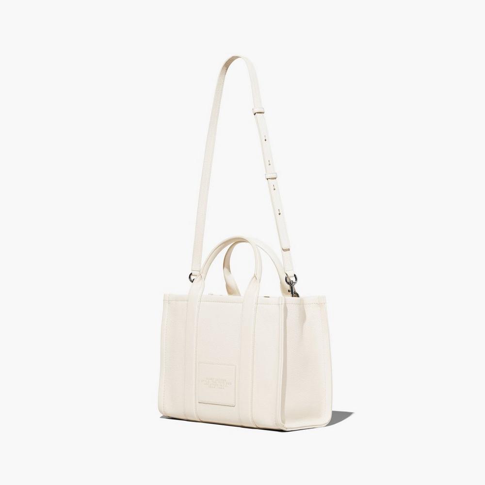 Marc Jacobs Leather Medium Prenosná Taška Damske Strieborne | SOXZ-01682
