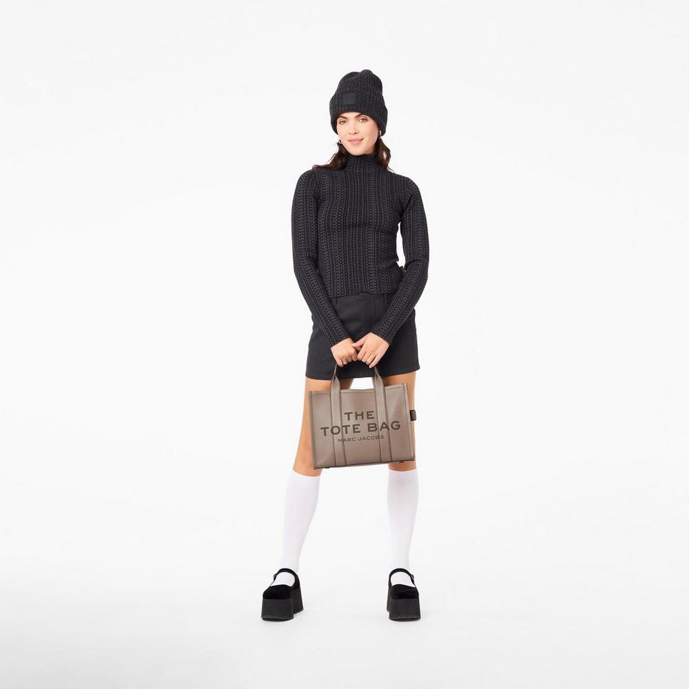 Marc Jacobs Leather Medium Prenosná Taška Damske Hnede | XIZV-92645