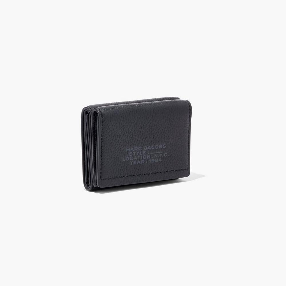 Marc Jacobs Leather Medium Trifold Velke Penazenky Damske Čierne | DLAB-04968